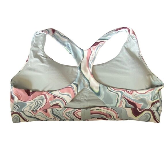 Athleta 981760 Ultimate Printed Sports Bra D-DD Marble Multi Women's 3X NWT $54 - Picture 4 of 8